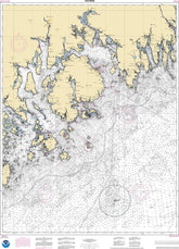 NOAA Nautical Chart 13312: Frenchman and Blue Hill Bays and Approaches